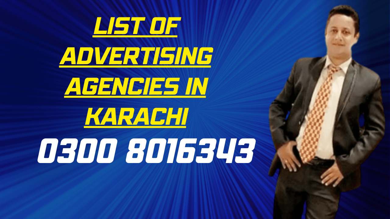 list of Advertising Agencies in Karachi