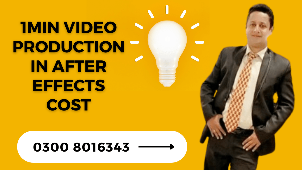 1min video production in after effects cost