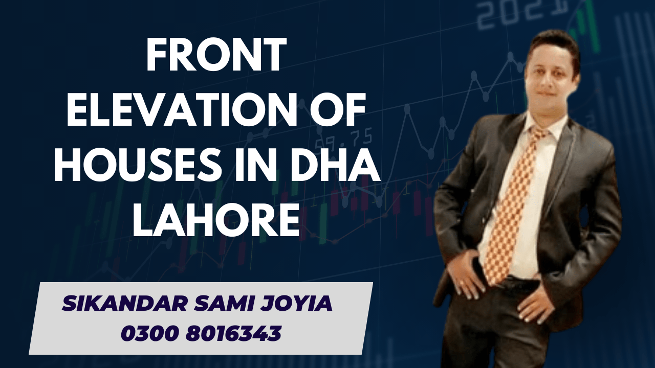 front elevation of houses in dha lahore